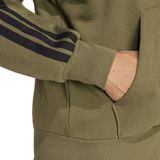 adidas - Essentials 3 Stripes - Fleece Sweatshirt - Met Rits
