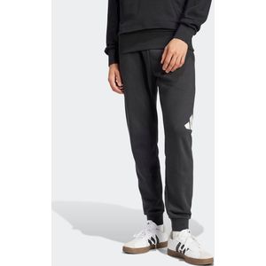 Adidas - Essentials Big Logo - Joggers - Zwart - 55% Katoen, 36% Polyester (Gerecycled), 9% Viscose