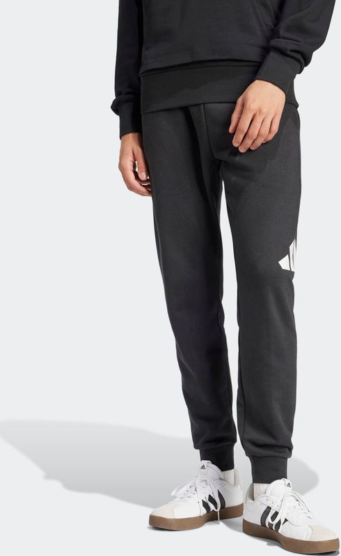 Adidas - Essentials Big Logo - Joggers - Zwart - 55% Katoen, 36% Polyester (Gerecycled), 9% Viscose