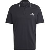 adidas - Poloshirt - Wit - 100% Katoen - Gerecyclede Materialen
