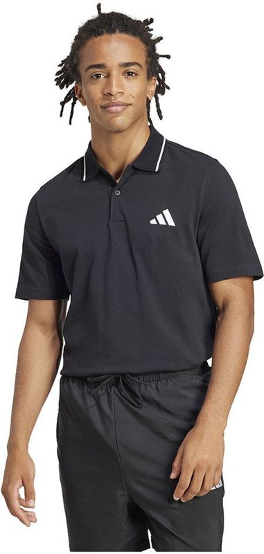 adidas - Poloshirt - Wit - 100% Katoen - Gerecyclede Materialen