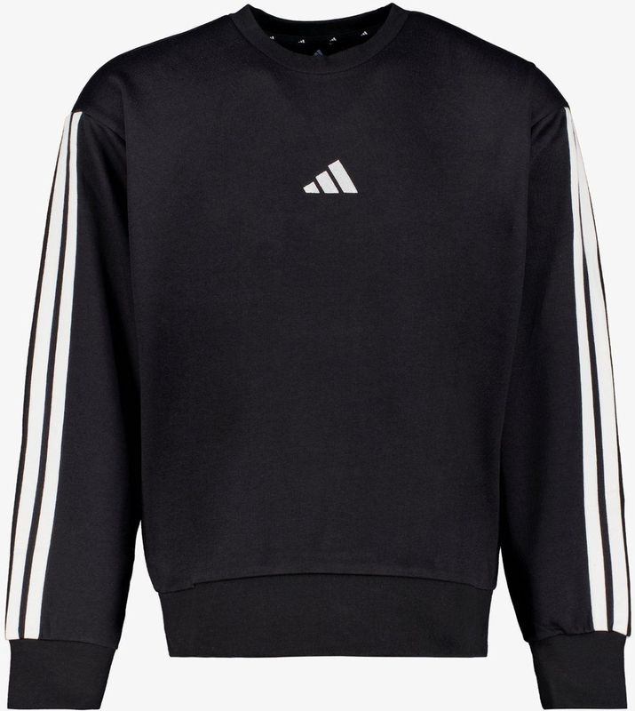 ADIDAS - Essentiel 3-stripes - Sweater - Zwart - Katoen