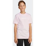 adidas - J LIN TEE 160 - T-shirt - Clear Pink - 100% Katoen