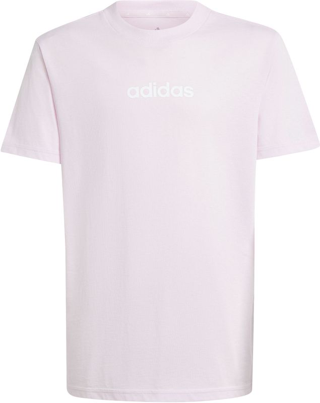 adidas - J LIN TEE 160 - T-shirt - Clear Pink - 100% Katoen