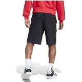 adidas Hombre ESSENTIALS FEELCOZY FRENCH TERRY CARGO SHORT, black/white, XXL