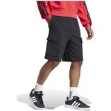 adidas Hombre ESSENTIALS FEELCOZY FRENCH TERRY CARGO SHORT, black/white, XXL