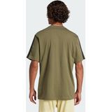 adidas - Sportswear T-shirt - Olive Strata/Black - 100% Katoen