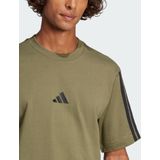 adidas - Sportswear T-shirt - Olive Strata/Black - 100% Katoen
