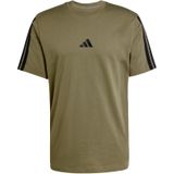 adidas - Sportswear T-shirt - Olive Strata/Black - 100% Katoen