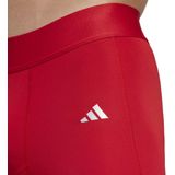 adidas - Techfit Slidingbroekje - Rood Wit Zwart - Sportbroek