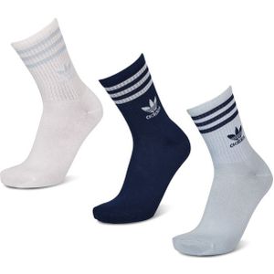 adidas  Sokken X3 Mid Cut Crew Trefoil Blauw/marineblauw Heren