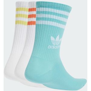 Adidas - Mid Cut Crew - Sokken - Wit - Set van 3 Paar