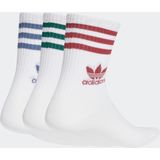 adidas Sokken X3 Mid Cut Crew - Wit/Bordeauxrood - Heren