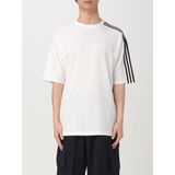 Y-3 - 3-Stripes - T-shirt - Wit - Katoen, Ronde Hals, Korte Mouwen
