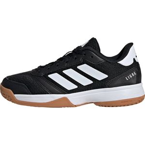 Adidas - Ligra 8 - Volleybalschoenen - Zwart - Ademend Bovenwerk - Gerecycled Materiaal