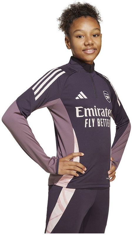 adidas - Arsenal Trainingstrui - Donkerpaars Beige - 100% Gerecycled Polyester