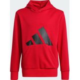 adidas - Hoodie - Blauw - Katoen/Polyester - Capuchon, Kangoeroezak