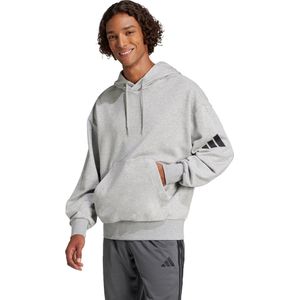 adidas Sportswear Essentials Loose-Fit 3 Bar Logo French Terry Hoodie - Heren - Grijs