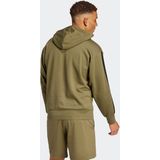 ADIDAS - Hoodie - Olijf - Fleece - Met Kap - Buidelzak