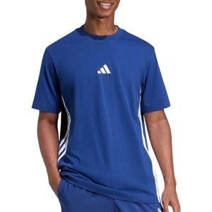 adidas - Essentials 3-Stripes - T-shirt - Zwart - Jersey