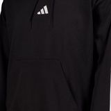 Adidas - Essentials 3 Stripes Fleece Hoodie - Zwart - Katoenmix
