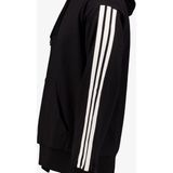 Adidas - Essentials 3 Stripes Fleece Hoodie - Zwart - Katoenmix