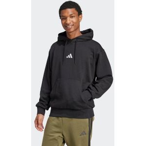 adidas - Essentials Feelcozy - Hooded Sweatshirt - Zwart - Gemaakt van Gerecycleerde Materialen