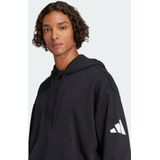 Hoodie - Black - Katoen/Polyester/Viscose - Sportief