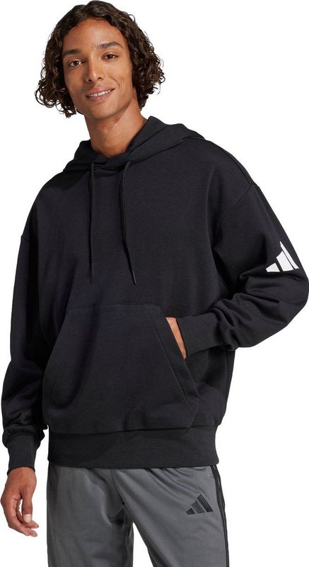 Hoodie - Black - Katoen/Polyester/Viscose - Sportief