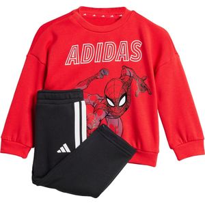 adidas - Joggingset - Rood - 55% Katoen, 36% Polyester, 9% Viscose