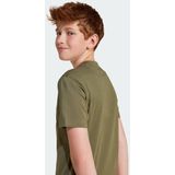 adidas - T-shirt - Zwart - Katoen - 3 Bar Logo