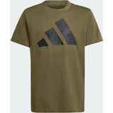 adidas - T-shirt - Zwart - Katoen - 3 Bar Logo