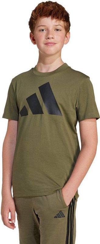 adidas - T-shirt - Zwart - Katoen - 3 Bar Logo