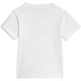 Adidas - Essentials Tee Set - T-shirt en Shortset - Wit - 100% Katoen, Minimaal 70% Gerecycled Materiaal