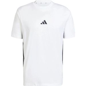 Adidas - Essentials 3-Stripes - T-Shirt - Zwart - Enkele Jersey
