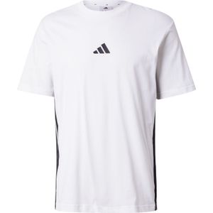Adidas - Essentials 3-Stripes Jersey T-Shirt - Zwart - Katoen