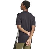 adidas - Essentials 3-Stripes - T-shirt - Zwart - Eenvoudige Jersey