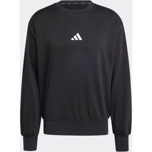 Adidas - Essentials Feelcozy Fleece Sweatshirt - Zwart - Gerecycled Materiaal