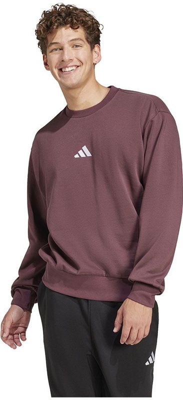 Adidas - Essentials Feelcozy Fleece Sweatshirt - Grijs - Fleece