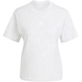 adidas - Essentials Small Logo - T-shirt - Wit - Katoen - Korte Mouwen