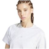 adidas - Essentials Small Logo - T-shirt - Wit - Katoen - Korte Mouwen