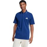 adidas - Essentials 3-Stripes - Poloshirt - Blauw - Piqué