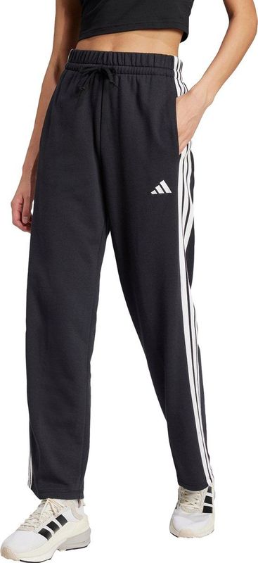 ADIDAS - Essentials - Sportbroek - Zwart/Wit - Sweatstof, Elastische Broekband