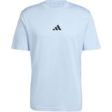 adidas - Essentials Small Logo - T-shirt - Blauw