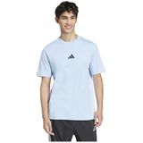 adidas - Essentials Small Logo - T-shirt - Blauw
