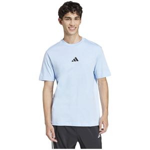 adidas - Essentials Small Logo - T-shirt - Blauw