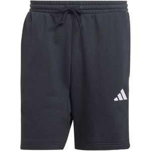 Adidas - Essential 3 Stripes - Korte Broek - Grijs - 55% Katoen, 36% Polyester (Gerecycled), 9% Viscose