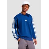 Adidas - Essentials 3 Stripes - Sweatshirt - Zwart - Katoen/Polyester