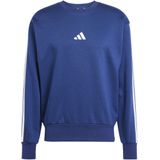 Adidas - Essentials 3 Stripes - Sweatshirt - Zwart - Katoen/Polyester