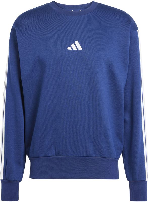 Adidas - Essentials 3 Stripes - Sweatshirt - Zwart - Katoen/Polyester